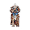 Cavapoo Red Blue Bow | 0.25in. Acrylic Ornament | Mix and Match (any 10+)