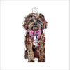 Cavapoo Red Pink Bow | 0.25in. Acrylic Ornament |  Case of 25