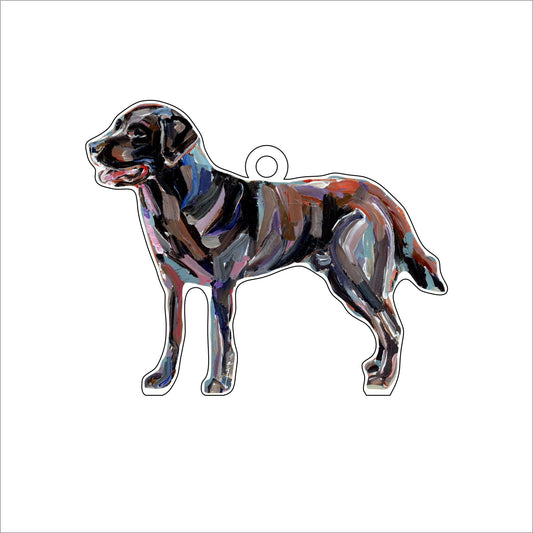 Chocolate Lab | 0.25in. Acrylic Ornament | Case of 25