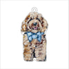 Cockapoo Blonde Blue Bow | 0.25in. Acrylic Ornament | Case of 25