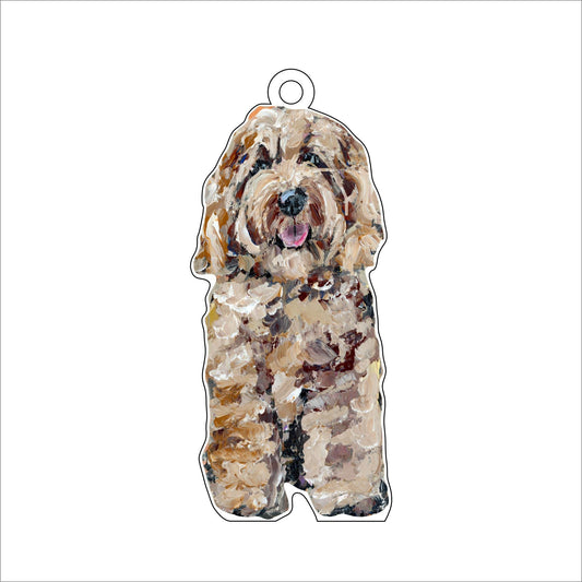 Cockapoo Blonde | 0.25in. Acrylic Ornament |  Case of 25