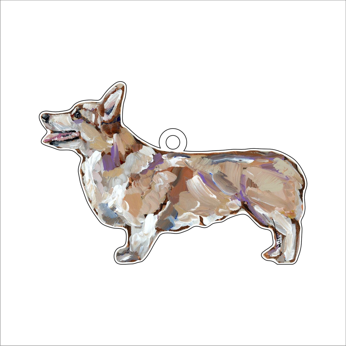 Corgi Blonde | 0.25in. Acrylic Ornament | Case of 25