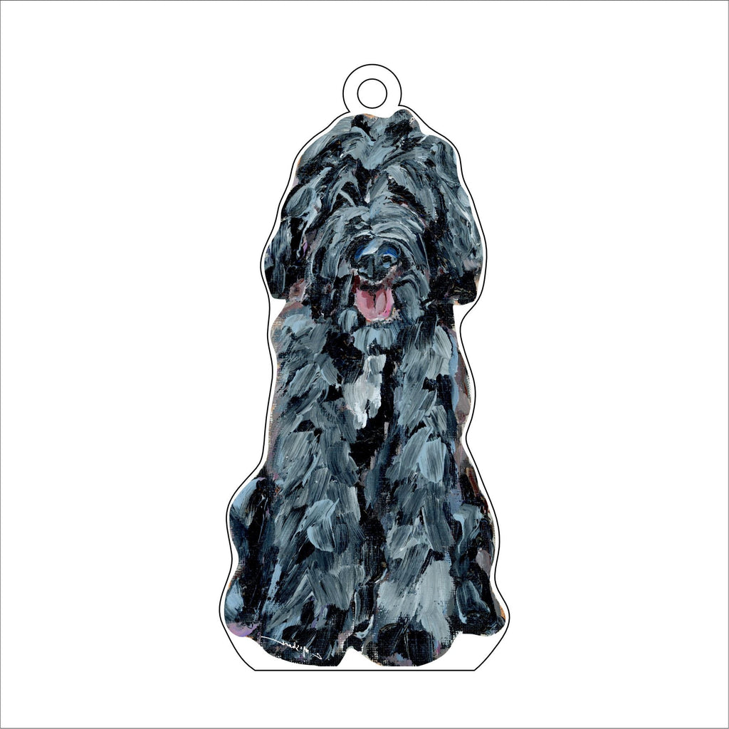 Doodle Black Shaggy | 0.25in. Acrylic Ornament | Case of 25