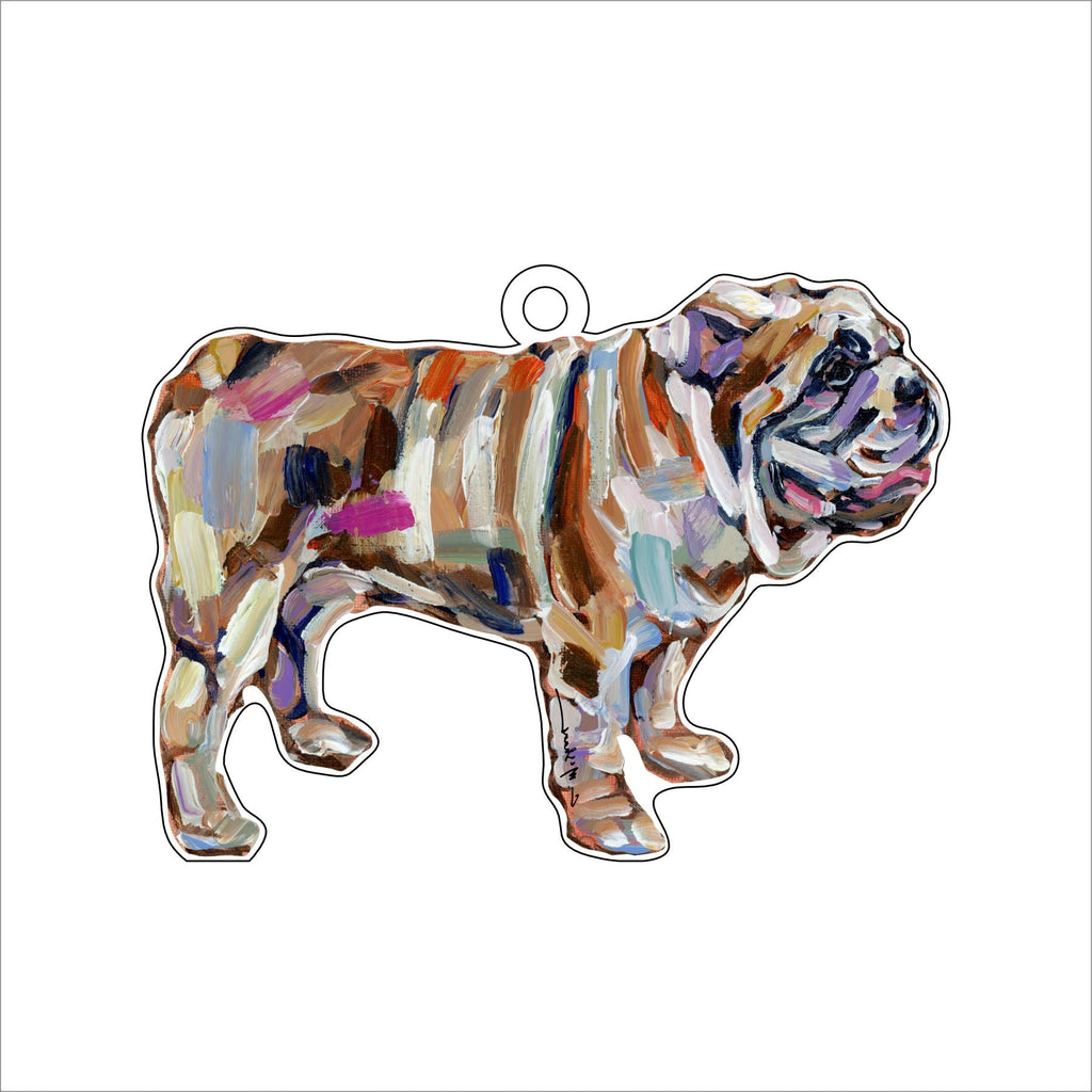 English Bulldog | 0.25in. Acrylic Ornament | Case of 25