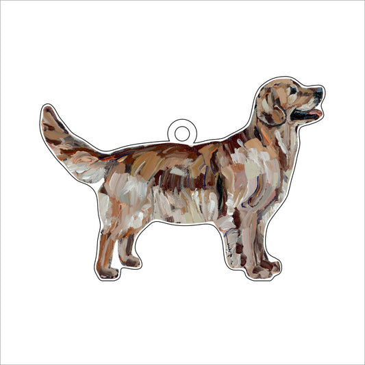 Golden Retriever Dark | 0.25in. Acrylic Ornament | Case of 25
