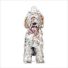 Goldendoodle Pink Bow | 0.25in. Acrylic Ornament |  Case of 25