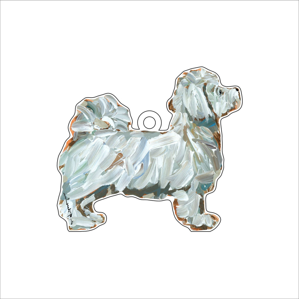 Maltese Short Hair | 0.25in. Acrylic Ornament | Mix and Match (any 10+)