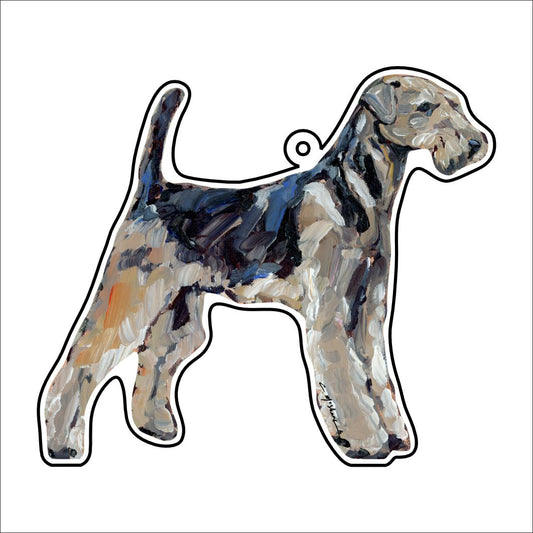 CMS-1078-C10 Airedale Bag Charm | 0.125Acrylic Bag Charm | Case of 10