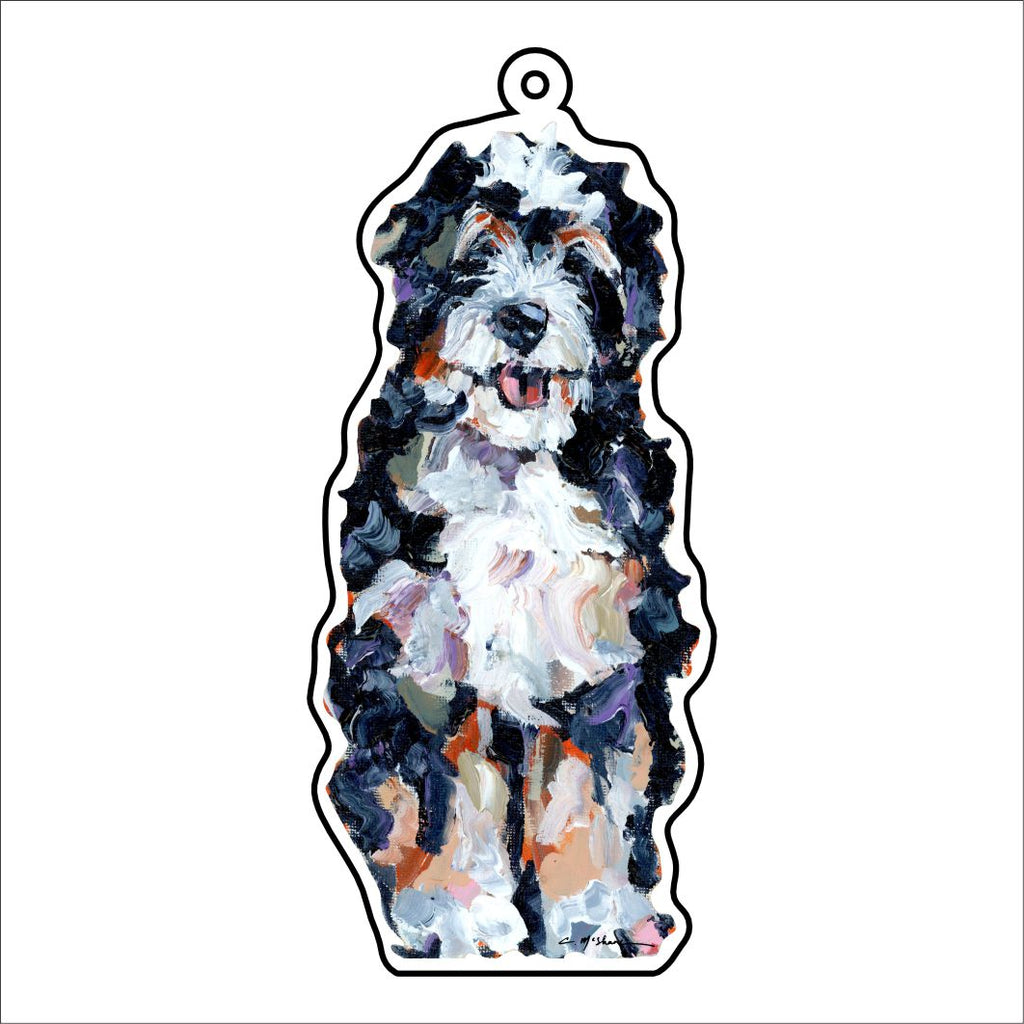 CMS-1087-C10 Bernedoodle Bag Charm | 0.125Acrylic Bag Charm | Case of 10