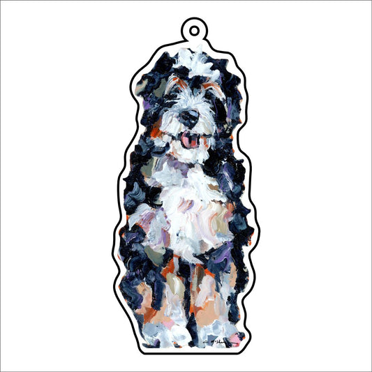 CMS-1087-C10 Bernedoodle Bag Charm | 0.125Acrylic Bag Charm | Case of 10