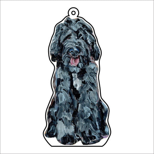 CMS-1090-C10 Black Small Doodle Bag Charm | 0.125Acrylic Bag Charm | Case of 10