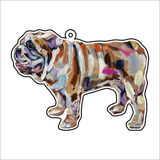 CMS-1099-C10 Bulldog Abstract Bag Charm | 0.125Acrylic Bag Charm | Case of 10