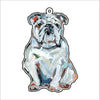 CMS-1103-C10 Bulldog White Bag Charm | 0.125Acrylic Bag Charm | Case of 10