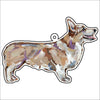 CMS-1117-C10 Corgi Blonde Bag Charm | 0.125Acrylic Bag Charm | Case of 10