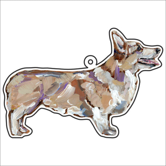 CMS-1117-C10 Corgi Blonde Bag Charm | 0.125Acrylic Bag Charm | Case of 10