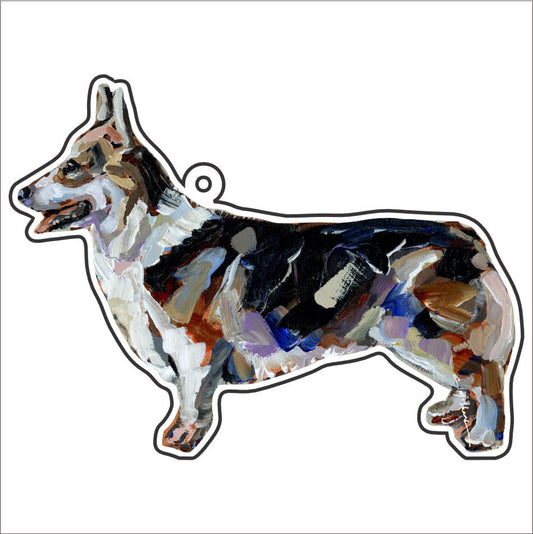 CMS-1118-C10 Corgi Tri Bag Charm | 0.125Acrylic Bag Charm | Case of 10