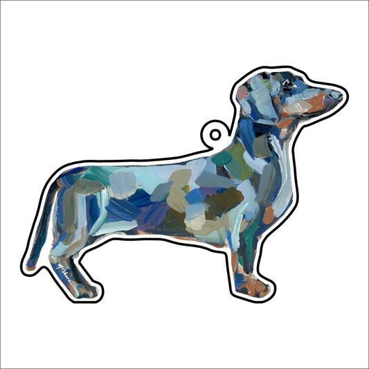 CMS-1119-C10 Dachshund Abstract Bag Charm | 0.125Acrylic Bag Charm | Case of 10