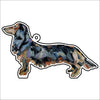 CMS-1120-C10 Dachshund Black & Tan Bag Charm | 0.125Acrylic Bag Charm | Case of 10