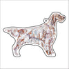 CMS-1133-C10 English Setter Light Bag Charm | 0.125Acrylic Bag Charm | Case of 10