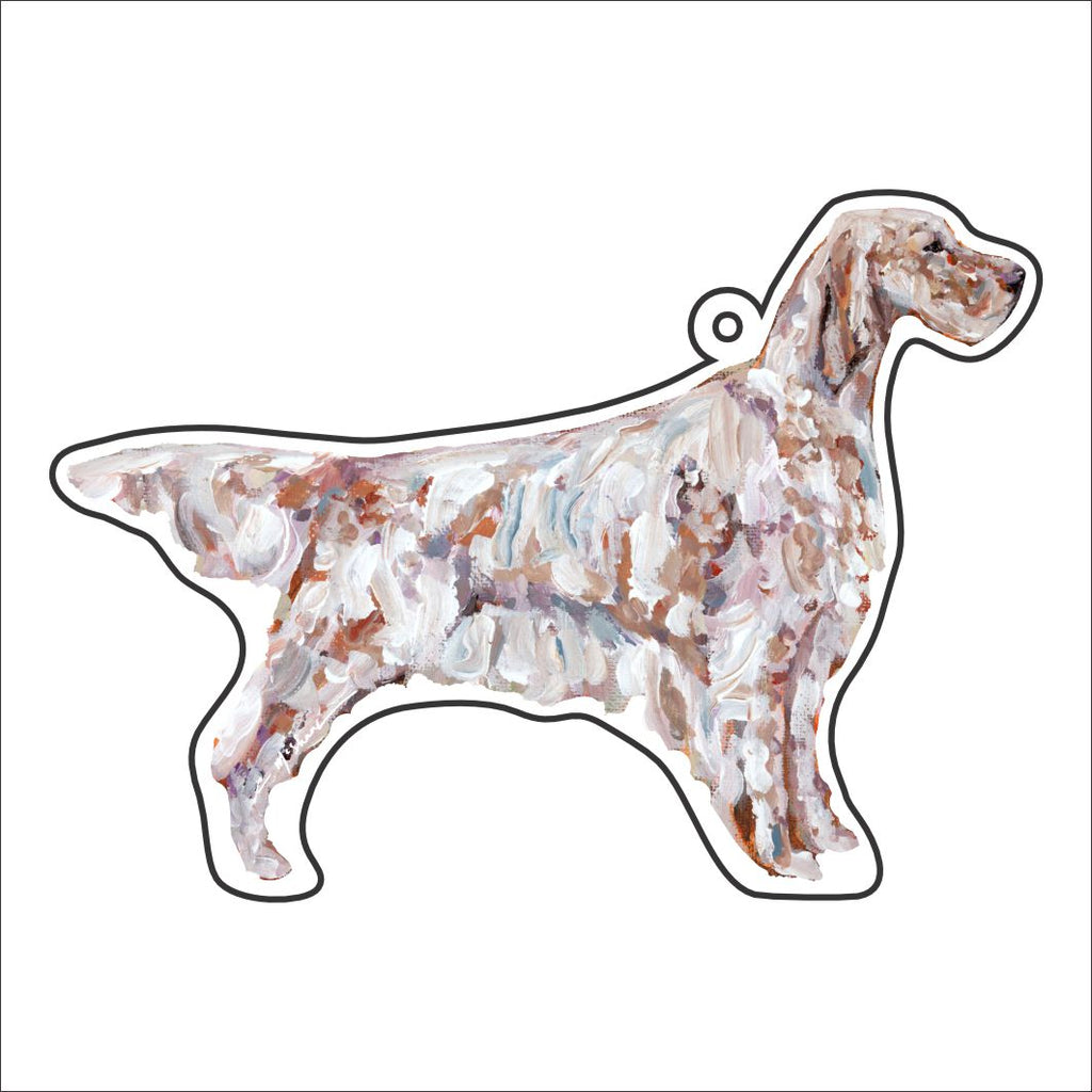 CMS-1133-C10 English Setter Light Bag Charm | 0.125Acrylic Bag Charm | Case of 10