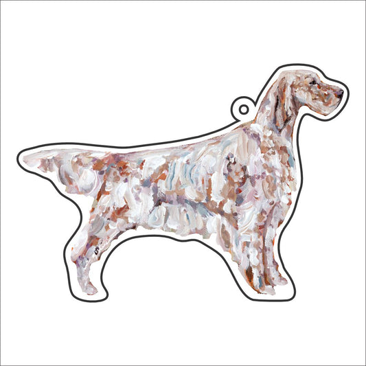 CMS-1133-C10 English Setter Light Bag Charm | 0.125Acrylic Bag Charm | Case of 10