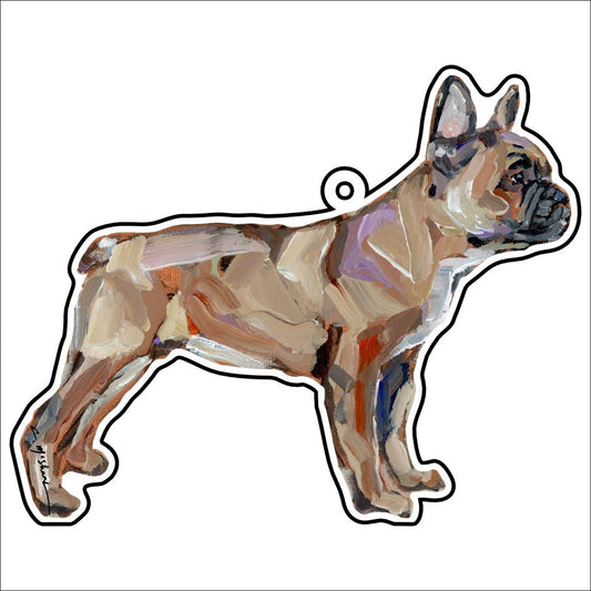 CMS-1137-C10 Frenchie Blonde Bag Charm | 0.125Acrylic Bag Charm | Case of 10