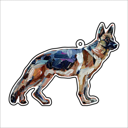 CMS-1141-C10 German Shepherd Bag Charm | 0.125Acrylic Bag Charm | Case of 10