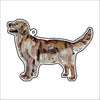CMS-1145-C10 Golden Retriever Dark Bag Charm | 0.125Acrylic Bag Charm | Case of 10