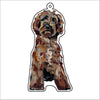 CMS-1155-C10 Goldendoodle Red Bag Charm | 0.125Acrylic Bag Charm | Case of 10