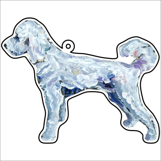 CMS-1156-C10 Goldendoodle White Bag Charm | 0.125Acrylic Bag Charm | Case of 10