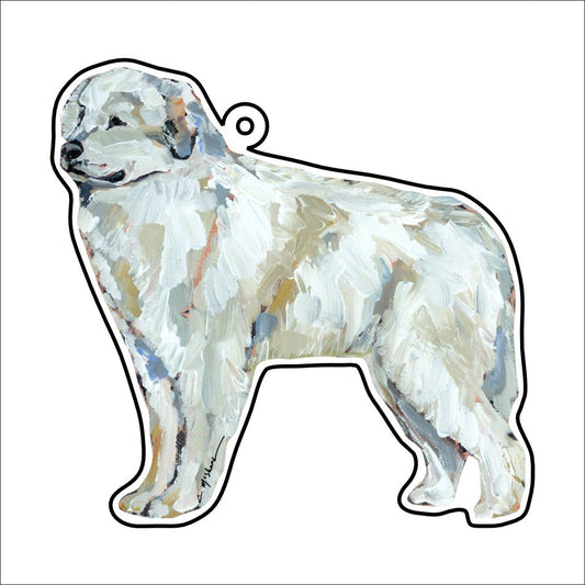 CMS-1160-C10 Great Pyrenees Bag Charm | 0.125Acrylic Bag Charm | Case of 10