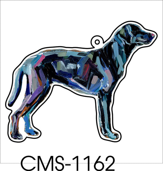 CMS-1162-C10 Lab Black Bag Charm | 0.125Acrylic Bag Charm | Case of 10
