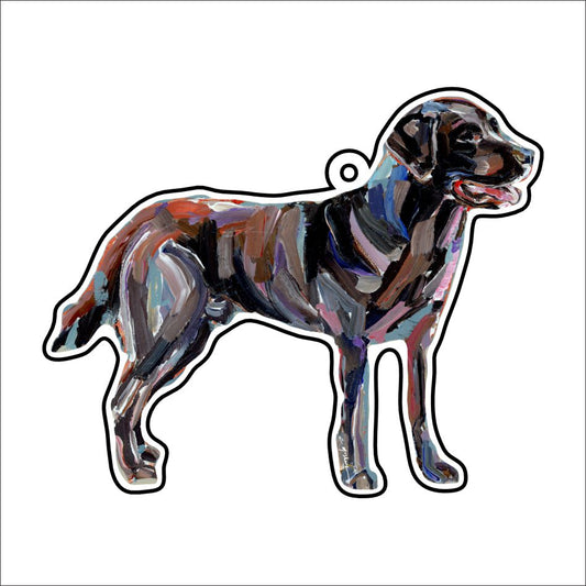 CMS-1163-C10 Lab Chocolate Bag Charm | 0.125Acrylic Bag Charm | Case of 10