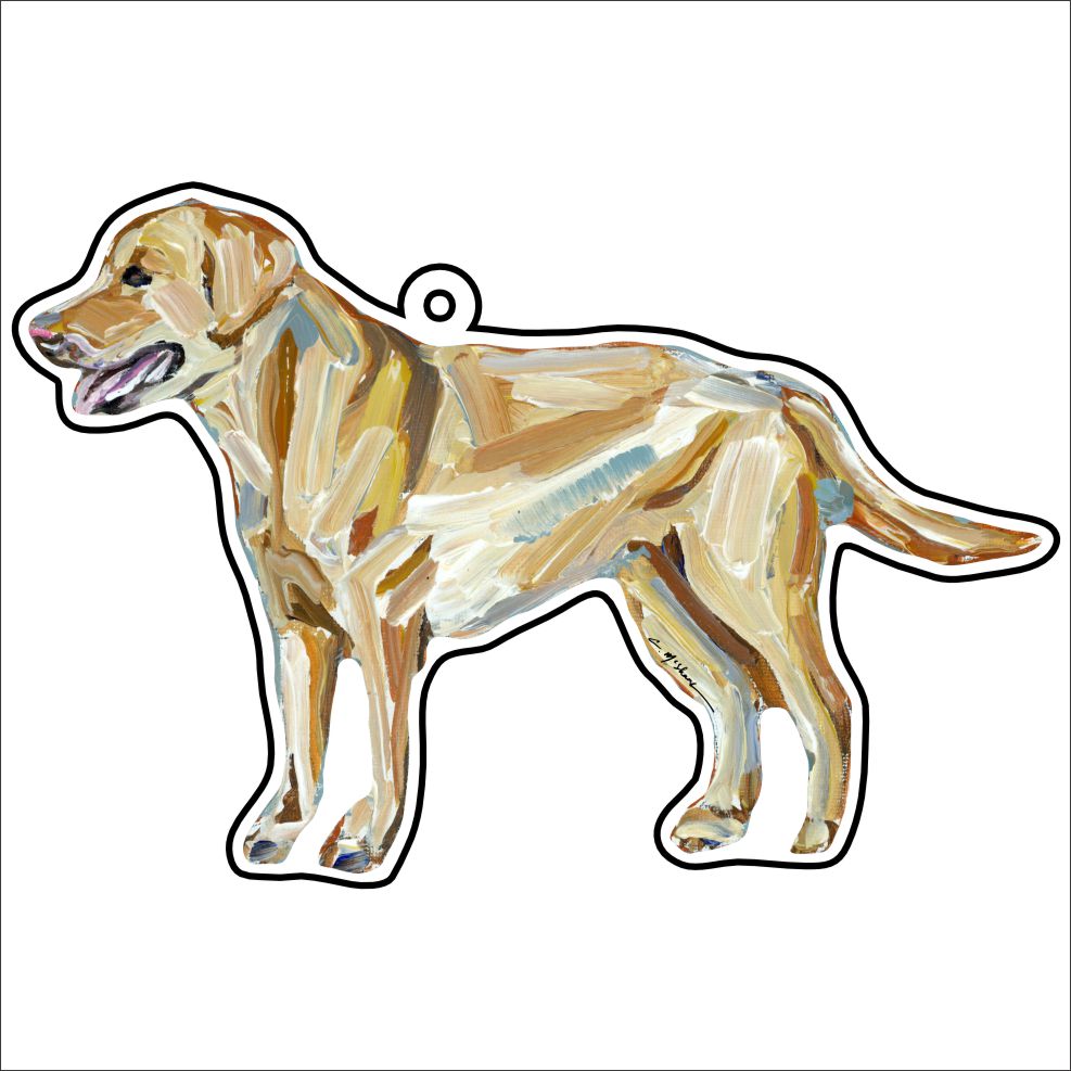 CMS-1166-C10 Lab Yellow Bag Charm | 0.125Acrylic Bag Charm | Case of 10