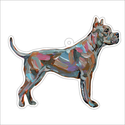 CMS-1174-C10 Pitbull Abstract Bag Charm | 0.125Acrylic Bag Charm | Case of 10