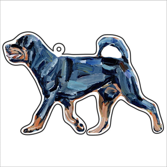 CMS-1183-C10 Rottweiler Bag Charm | 0.125Acrylic Bag Charm | Case of 10