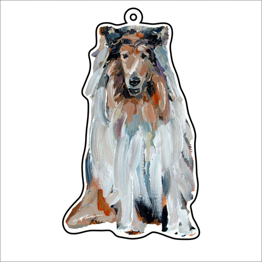 CMS-1184-C10 Rough Collie Bag Charm | 0.125Acrylic Bag Charm | Case of 10