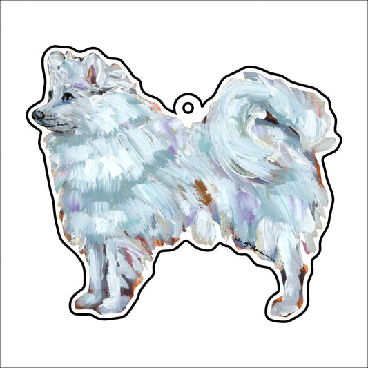 CMS-1186-C10 Samoyed Bag Charm | 0.125Acrylic Bag Charm | Case of 10