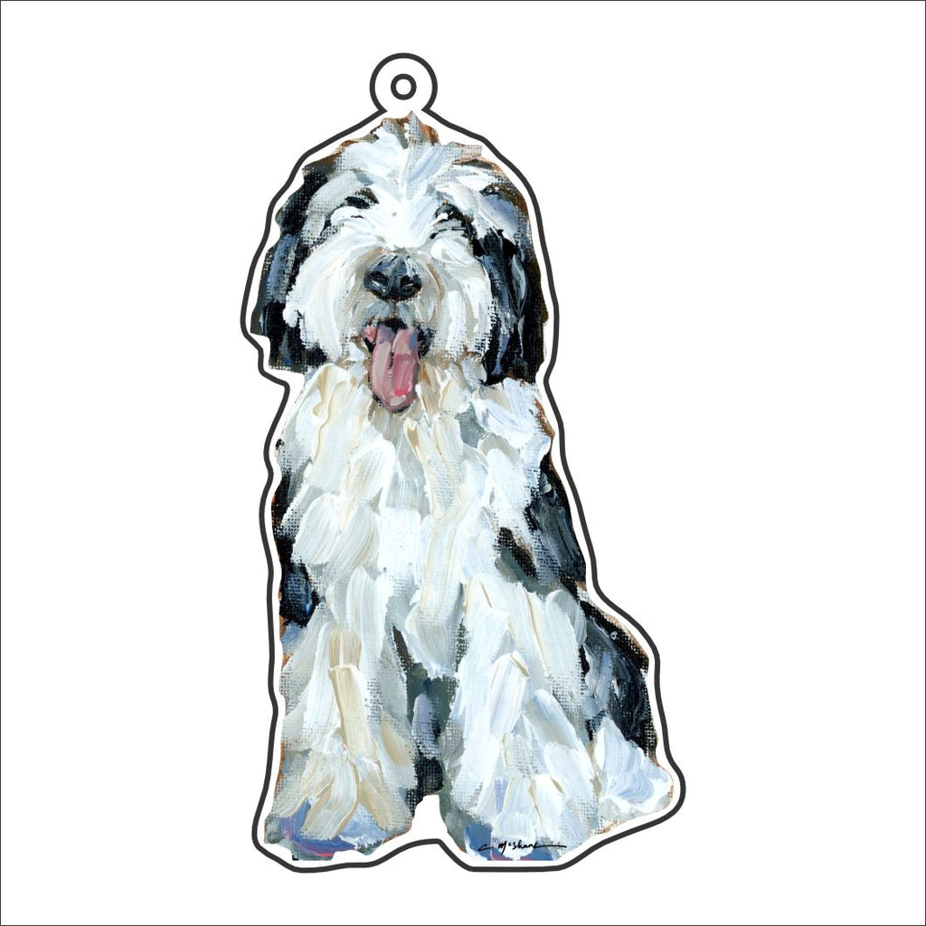 CMS-1189-C10 Sheepadoodle I Bag Charm | 0.125Acrylic Bag Charm | Case of 10
