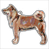 CMS-1191-C10 Shiba Inu Bag Charm | 0.125Acrylic Bag Charm | Case of 10