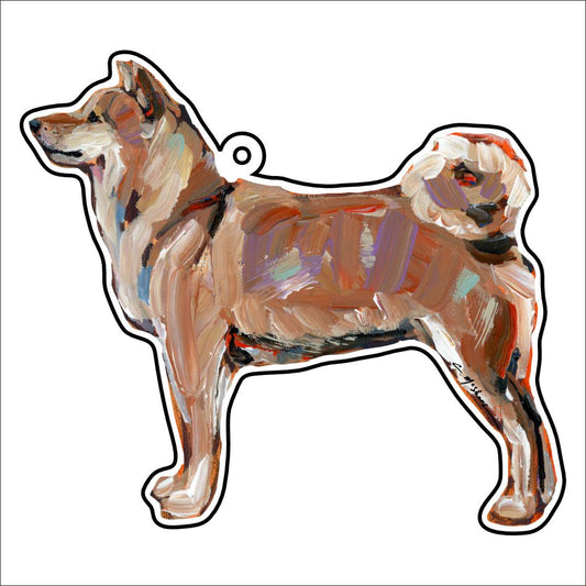 CMS-1191-C10 Shiba Inu Bag Charm | 0.125Acrylic Bag Charm | Case of 10