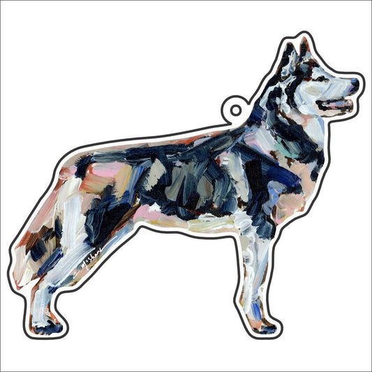 CMS-1195-C10 Siberian Husky Bag Charm | 0.125Acrylic Bag Charm | Case of 10