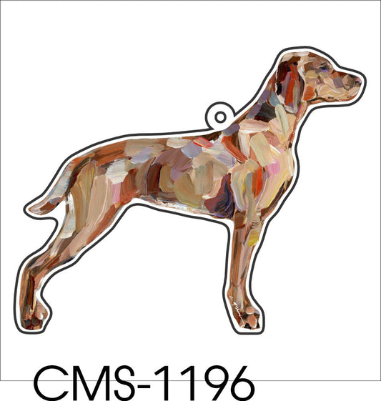 CMS-1196-C10 Vizsla Bag Charm | 0.125Acrylic Bag Charm | Case of 10