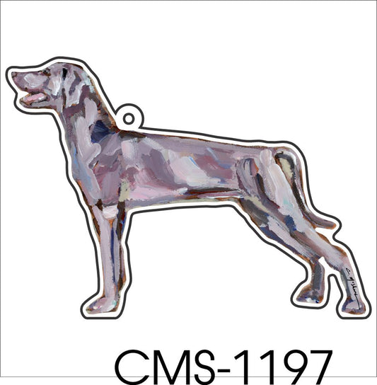 CMS-1197-C10 Weimaraner Bag Charm | 0.125Acrylic Bag Charm | Case of 10