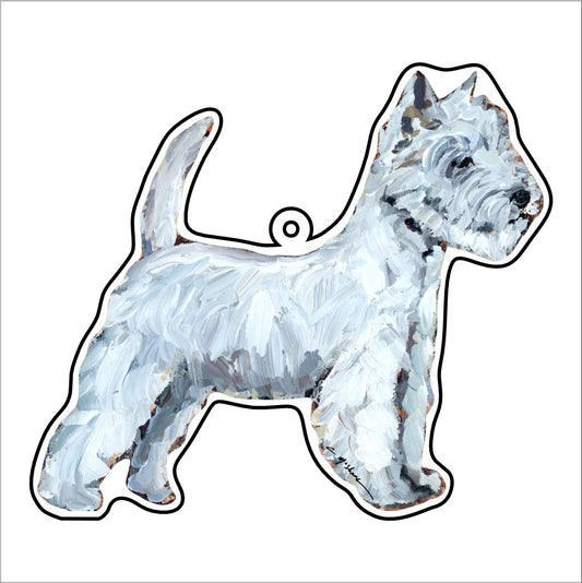 CMS-1198-C10 Westie Bag Charm | 0.125Acrylic Bag Charm | Case of 10