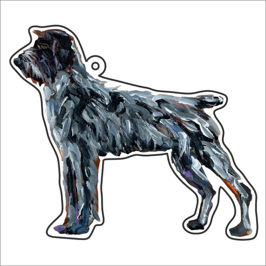 CMS-1200-C10 Wirehaired Pointing Griffon Bag Charm | 0.125Acrylic Bag Charm | Case of 10