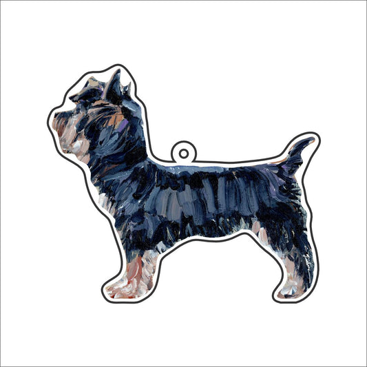 CMS-1201-C10 Yorkie Black & Tan Bag Charm | 0.125Acrylic Bag Charm | Case of 10