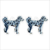 CMS-1203-C10 Aussiedoodle Standing Earring Pair | 0.125Acrylic Earring | Case of 10