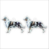 CMS-1205-C10 Australian Shepherd Blue Merle Earring Pair | 0.125Acrylic Earring | Case of 10
