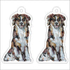 CMS-1206-C10 Australian Shepherd Red Earring Pair | 0.125Acrylic Earring | Case of 10